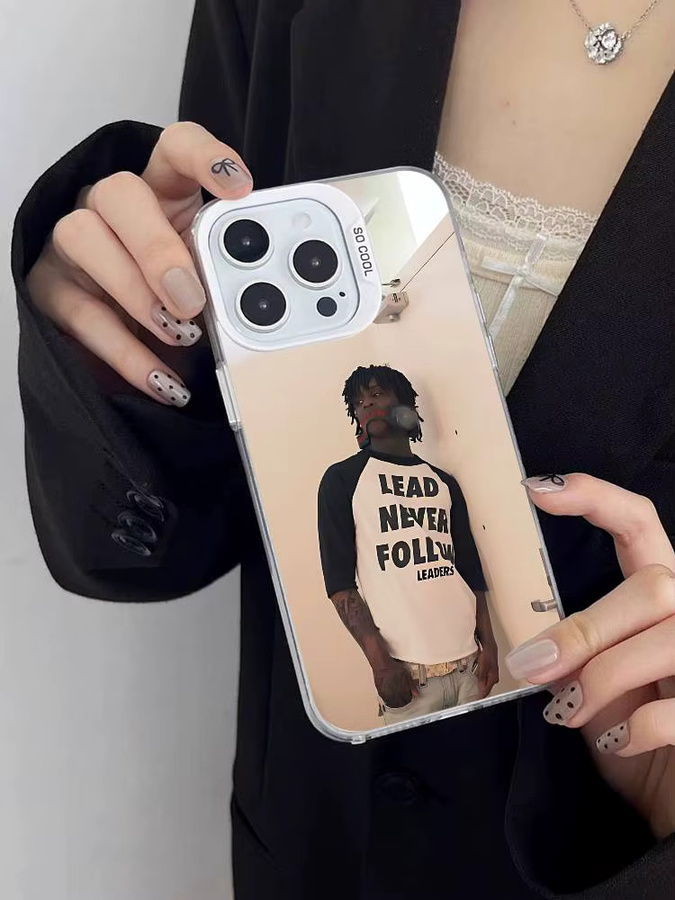 Mesuca Stoßfeste Handyhülle Chief Keef G-GLO G-GANG für iPhone 17 16 15 14 13 12 11 Pro Max X XS XR in Silber - Bild 7