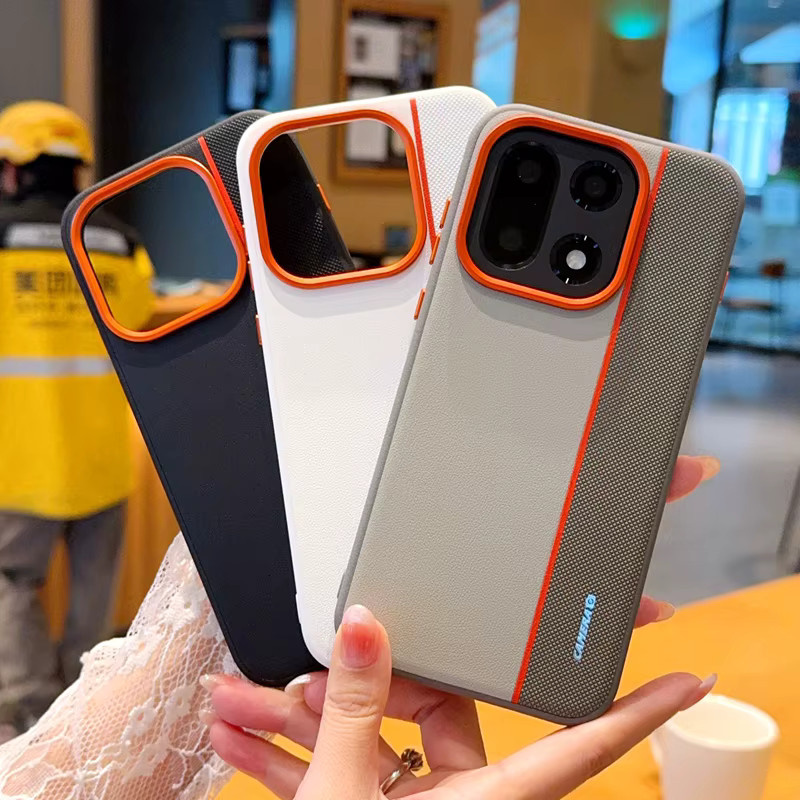 Stoßfeste Business Schutzhülle aus PU-Leder für OnePlus 15, 13T, S Ace 6 und 5 Pro in Weiß - Bild 3