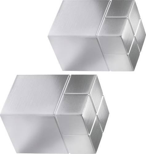 Sigel Neodym Magnet SuperDym C30 Würfel in Silber, 2 Stück, B/T/H: 2,0 x 3,0 x 2,0 cm - Bild 1