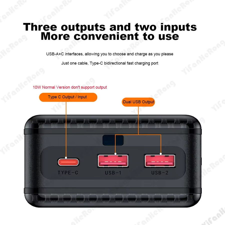 YiFanHeRong P16 DIY Powerbank Gehäuse für 16x 18650 Akkus mit Dual USB Typ C und kabellosem Laden, Weiß - Bild 1
