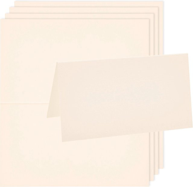 Rico Design Paper Poetry Luxury Tischkarten in Elfenbein - Bild 1