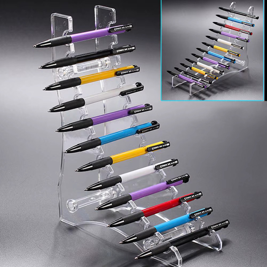 Transparenter Acryl Organizer mit 6 oder 12 Fächern als Display Stand für Kugelschreiber, Make-up Pinsel oder Nagelpinsel - Bild 2