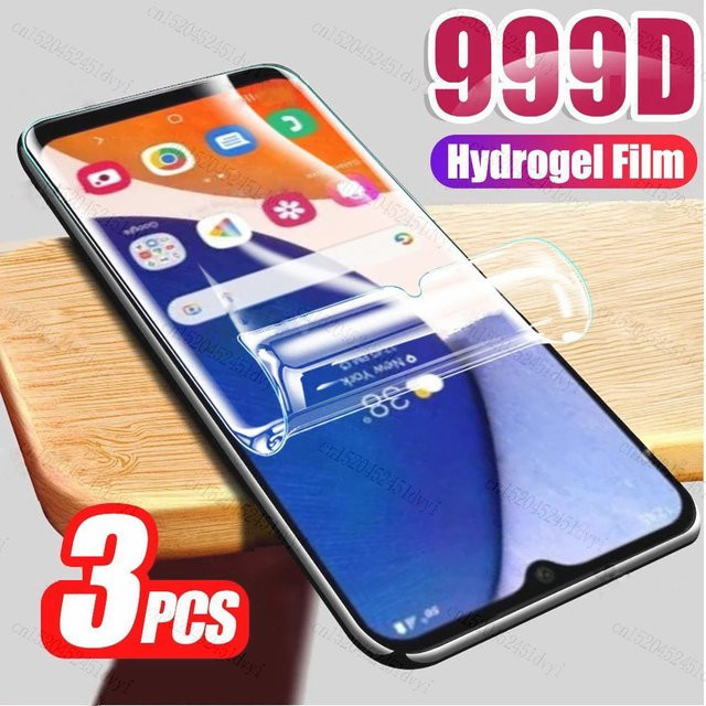 3er-Pack Hydrogel Display Schutzfolie für Samsung Galaxy S23 S22 Plus S21 S21 FE A22 A32 A72 A52 5G A33 A53 A31 A41 A23 A34 A54 transparent - Bild 1