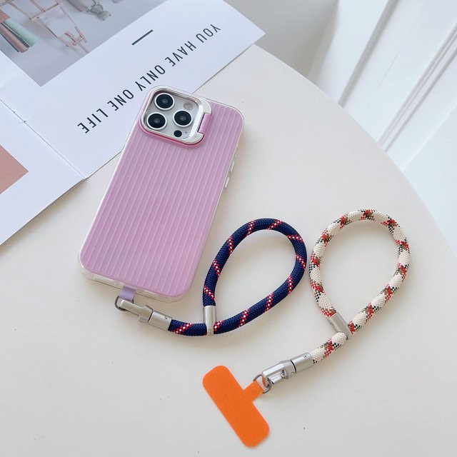 ZHANZHI Multifunktionales Handy-Lanyard in Orange mit 360 Grad Rotation, verstellbare Handgelenksschlaufe und Metallverschluss - Bild 1