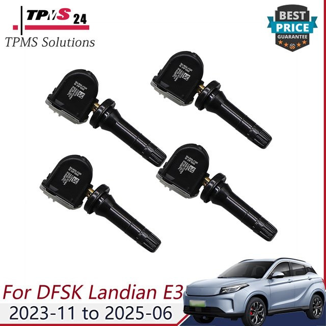 4er-Set GANGLE TPMS Reifendrucksensoren 433MHz für DFSK Landian E3 E5 S513 Fencon 500 580 E3 S560 S580 IX5 IX7 in Schwarz - Bild 1