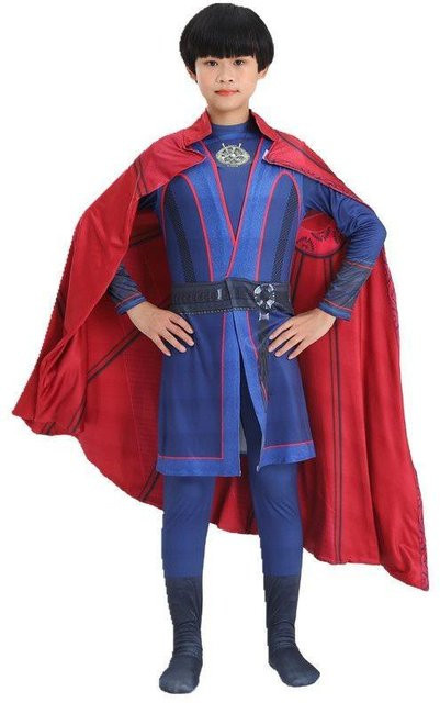 QuillQuest Doctor Strange Cosplay Kostüm, Rot, für Kinder und Erwachsene - Bild 1