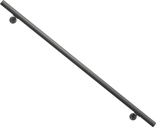 Dolle Handlauf-Set Prova aus Aluminium in Anthrazit, Länge: 150 cm, Durchmesser: 4 cm - Bild 1