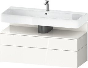 Duravit Waschtischunterschrank Qatego in Weiss, B/T/H: 119 x 47 x 59 cm - Bild 1
