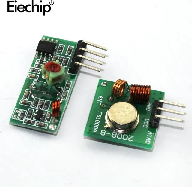 DIY Wireless Starter Kit mit 315/433MHz HF-Sender- und Empfängermodul für Arduino, ARM und MCU in Grün - Bild 1