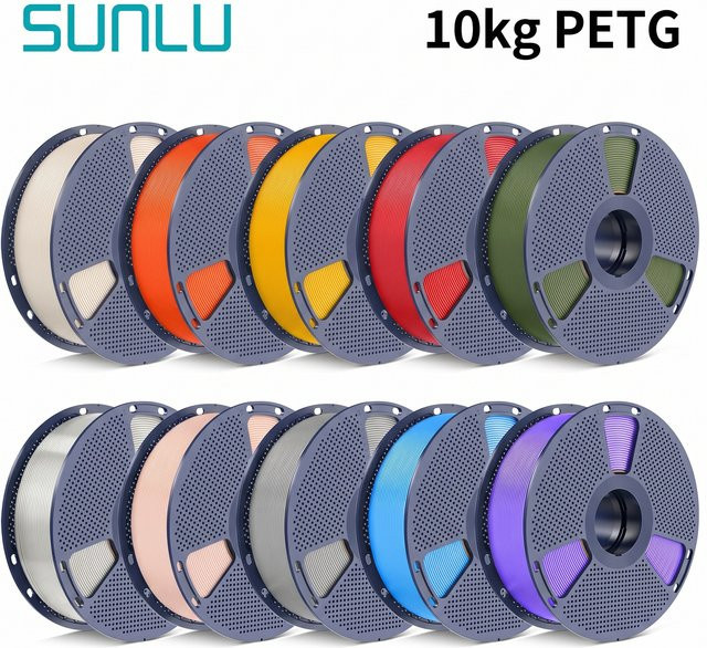 SUNLU PETG Filament Beige 10kg, 1,75mm für FDM 3D-Drucker - Bild 1