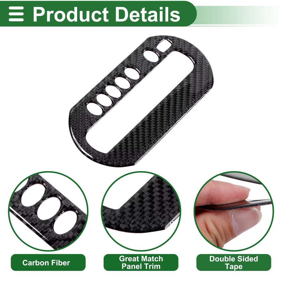 UXCELL Schaltsymbolblende für Honda Civic 2001-2005 in Schwarz - Bild 4