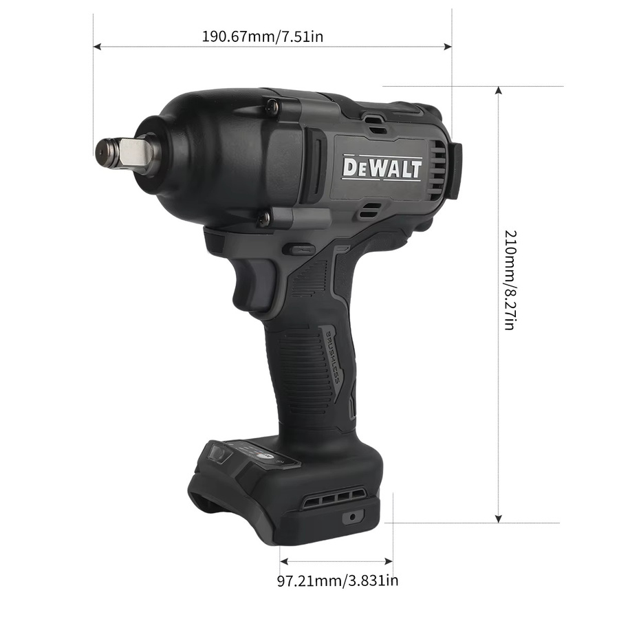 DeWalt DCF99M Hochleistungs-Akku-Schlagschrauber bürstenlos 20V ohne Akku und Ladegerät - Bild 4