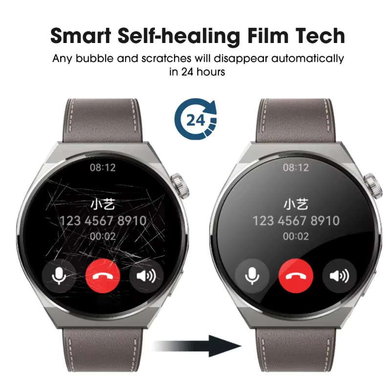 HD Hydrogel Film als weicher Screen Protector für Huawei Watch GT4 GT5 41mm 46mm und GT3 GT5 Pro 42mm 46mm, transparent, Unisex - Bild 2