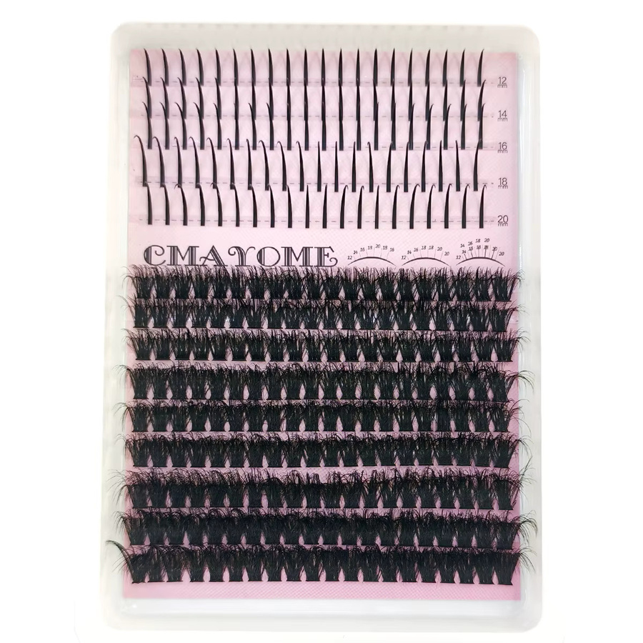 AMSDCN Manga Wimpernbüschel, Black, Unisex - Bild 5