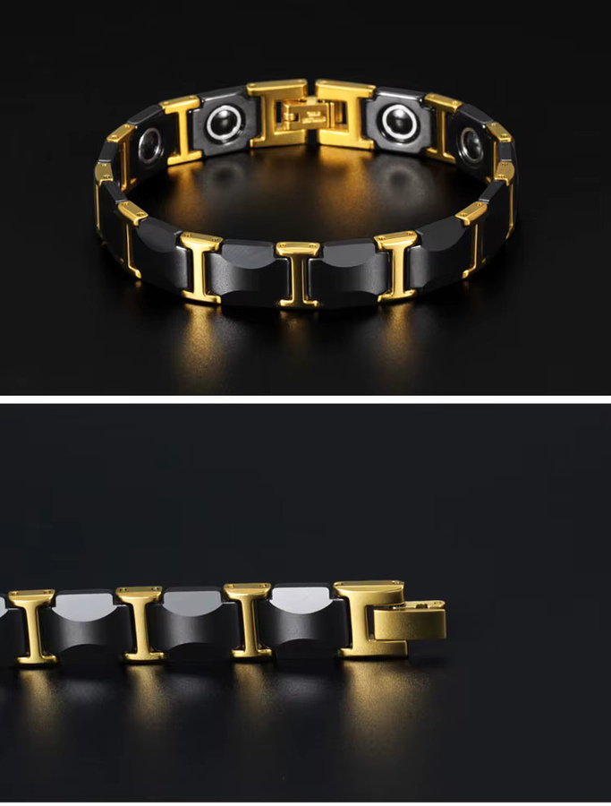 Aradoo Armband, Titan, Stahl, Keramik, Magnetisch, Hämatit, Unisex - Bild 4