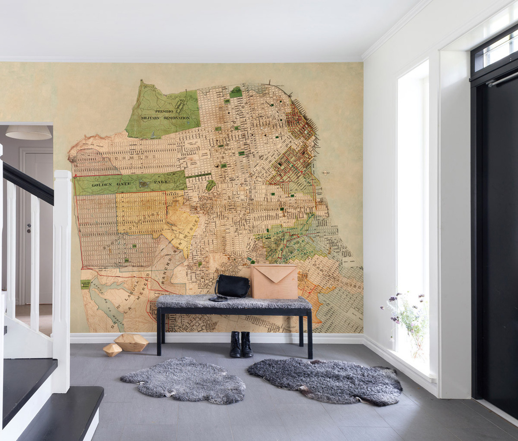 Rebel Walls Mural Block by Block Abstrakte Fototapete aus Textil und Papier - Bild 1