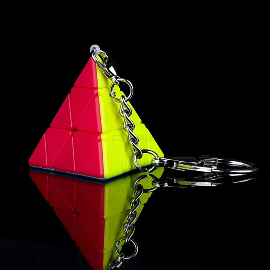 QiYi Mini Schlüsselanhänger MoFangGe Ivy Pyraminx, Zauberwürfel Puzzle - Bild 3