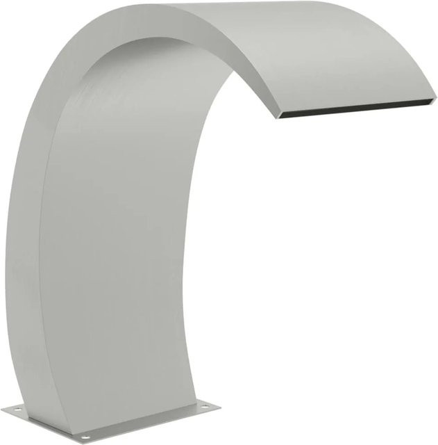 vidaXL Pool-Wasserfall mit LEDs aus Edelstahl 304 in Silber, B/T/H: 60 x 22 x 70 cm - Bild 1