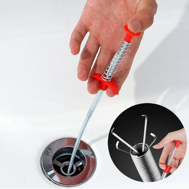 Ouliluye Spring Pipe Baggerwerkzeug zur Abflussreinigung und Rohrreinigung für Sanitär und Kanalisation - Bild 1