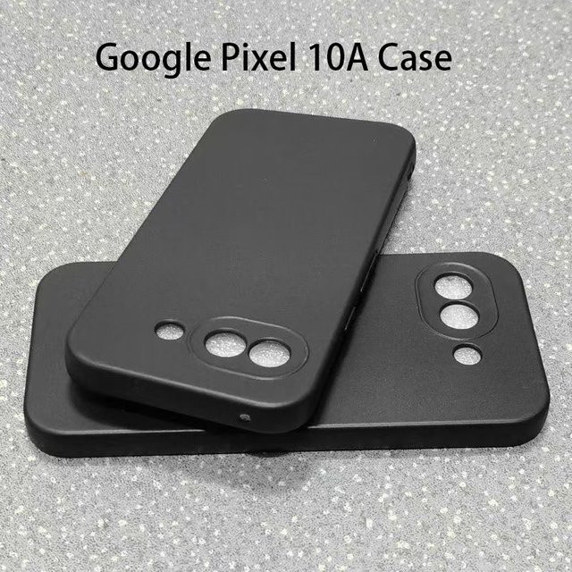 Stoßfeste Silikon-Handyhülle für Google Pixel 10A in Schwarz - Bild 1