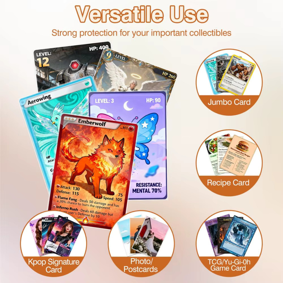 Bandai Pokémon Karten Schutz, Transparent, 50-teiliges Set - Bild 3