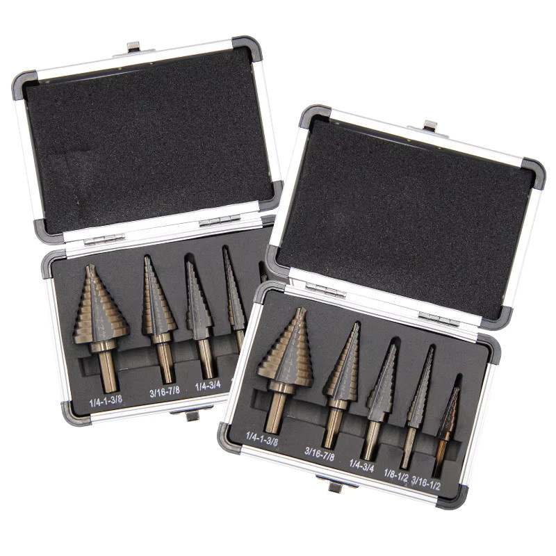 Mr Drill Pagodenbohrer Gelb mit dreieckiger Nut und Aluminiumbox im britischen Stil - Bild 6