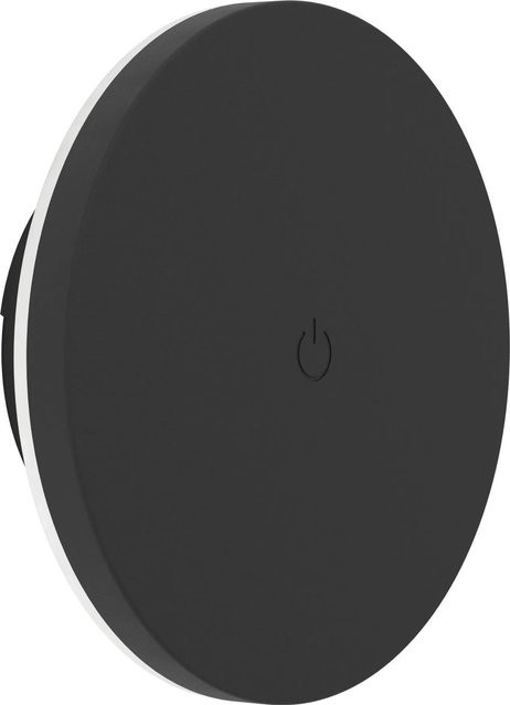 Eglo Außen-LED-Wandleuchte VALGIANO in Schwarz, rund, dimmbar mit Touch-Funktion, IP44 - Bild 1