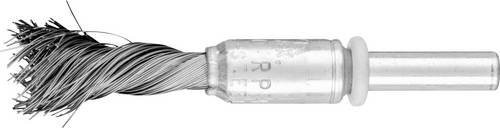 PFERD TOOLS Singletwist Pinselbürste PBGS 1210/6 ST gezopft mit Stahl-Draht-Ø 0,20 mm, Durchmesser: 12 mm, Schaft-Ø: 6 mm, Farbe: Silber - Bild 1