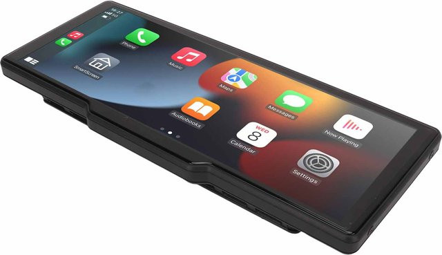 Koogeelife Kabelloses Autoradio mit 10,26 Zoll HD-Touchscreen, CarPlay und Bluetooth Audioempfänger, Schwarz - Bild 1