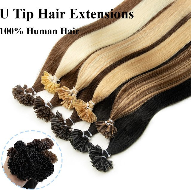 isheeny U Tip Haarverlängerungen, Remy Keratin Haar, 50 Stränge, 30 g - Bild 1