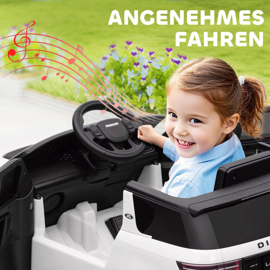 AIYAPLAY Kinder Elektroauto Weiß mit Fernbedienung für 3-6 Jahre - Bild 5