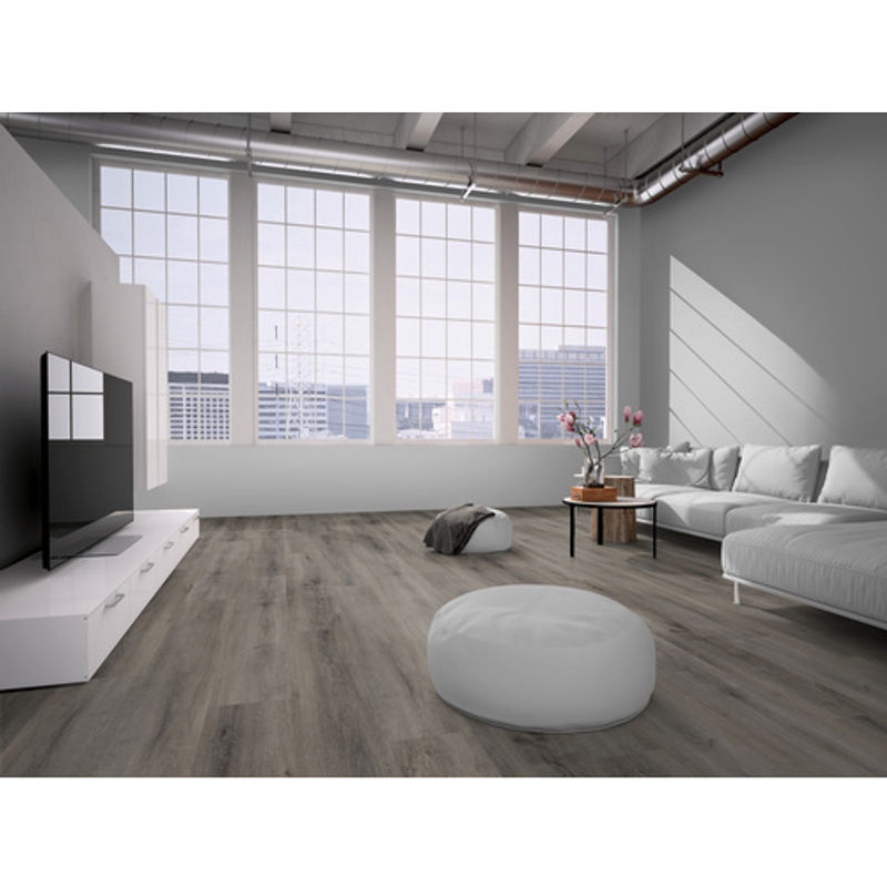RENOVO Vinylboden RIGID 6.5/0.55 in Eiche Granada, braun/grau, Holzoptik, B: 22,8 cm, L: 152,4 cm, H: 0,65 cm - Bild 2