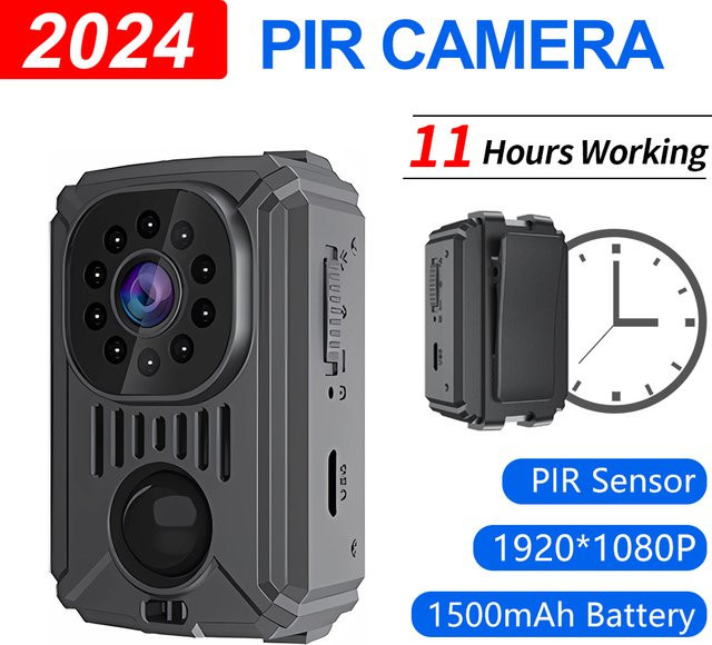 YNMEE Mini-Camcorder 1080p Digitale Mini-Kamera mit Nachtsicht in Schwarz - Bild 1