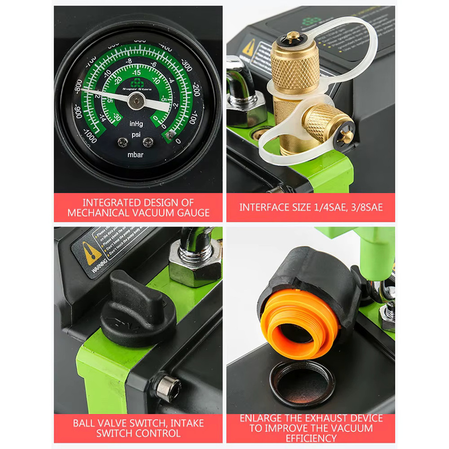 YunlinLi Intelligente bürstenlose Vakuumpumpe ST-M2S/ST-C2BM für R32, 1,5/2,5 l, wiederaufladbare Lithiumbatterie, ölfrei, 220 V - Bild 5
