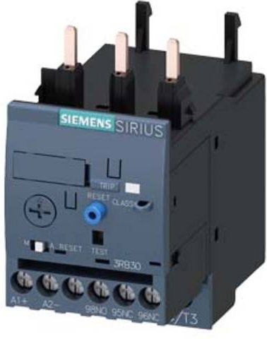 Siemens Überlastrelais 3RB3026-2NB0 mit 1 Schließer und 1 Öffner in Grau - Bild 1