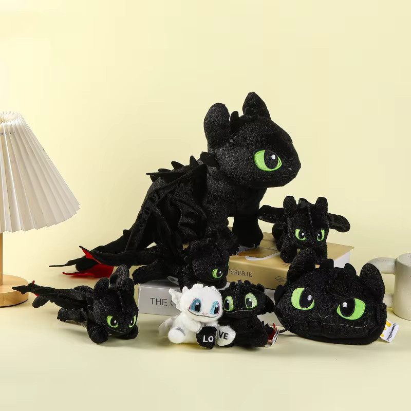 Potdemiel Zahnlose Puppe, Plüsch Schlüsselanhänger, Schwarz, Mini - Bild 2