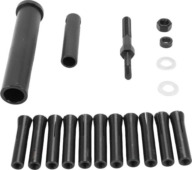 Meister 18-teiliges In-Line-Dornstiftauszieher-Set aus Edelstahl in Grau und Schwarz mit SAE- und metrischen Spannzangen - Bild 1