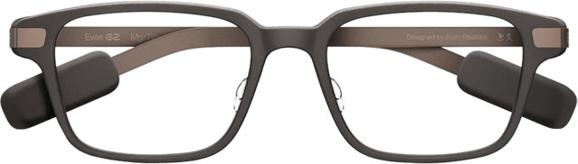 EvenRealities Even G2B Smart Glasses Braun mit Bluetooth und Wasserresistenz - Bild 1