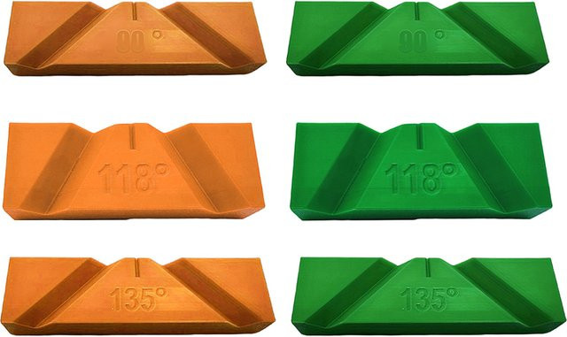 DAZZLEEX Bohrhalterung zum Schärfen von Präzisionsbohrern in Orange für 90°, 118° und 135° Winkel - Bild 1