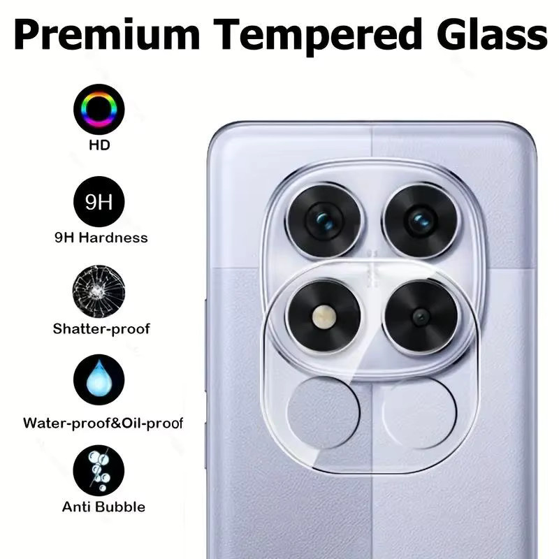 3-teiliger 3D-Objektivschutz aus gehärtetem Glas für Xiaomi Redmi Note 14 13 Pro Plus + 4G 5G in Transparent - Bild 4