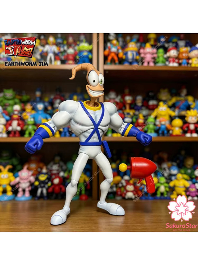Bandai Earthworm Jim Bob Psy-Crow Professor Monkey Sammlerfigur, Actionfigur - Bild 5