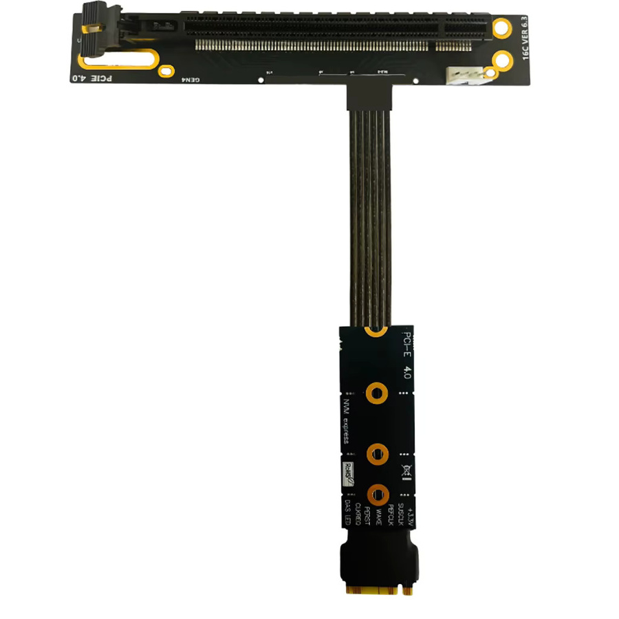 PCI-E 3.0 x16 1-zu-2 Erweiterungskarte Gen3 Split-Karte für PCIe-Bifurkation von x16 zu x8x8 in Schwarz - Bild 4