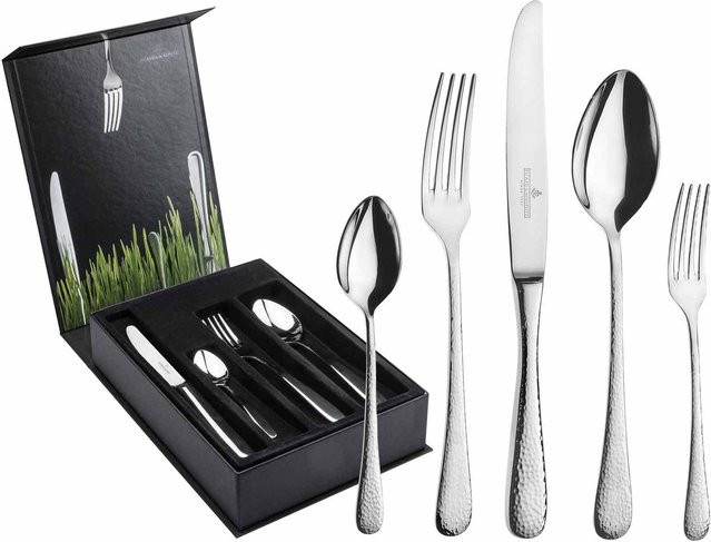 Picard & Wielpütz Tafelbesteck Mia aus Edelstahl in Silber mit Besteckbox, 30er Set - Bild 1