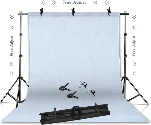 SH Fotografie-Hintergrundständer-Set mit Stützsystem und Green Screen Hintergrundtüchern für dein Fotostudio - Bild 1