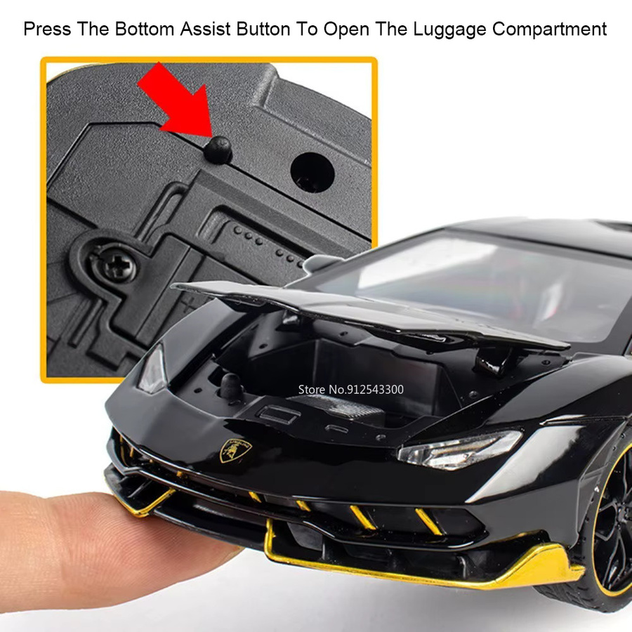caipo LP770 LP500S Automodell, Maßstab 1:24, mit Licht und Sound, Metall - Bild 3