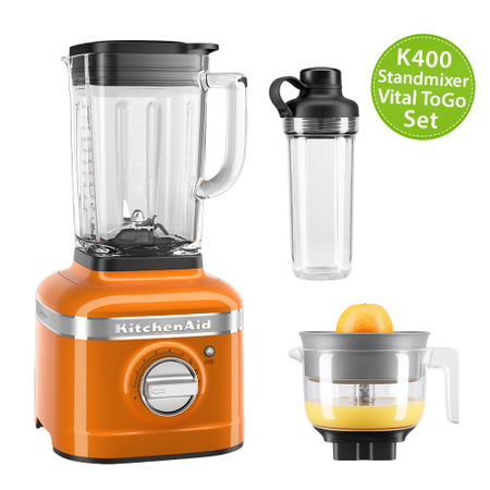 KitchenAid Artisan K400 Standmixer 5KSB4026 Vital ToGo-Set Farbe Honey