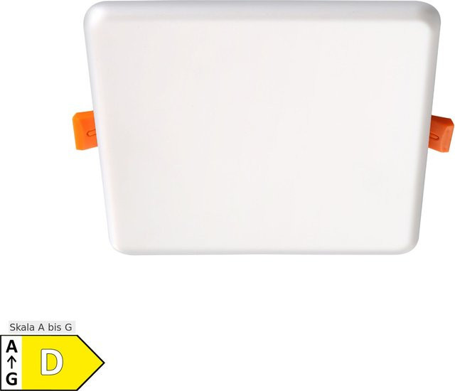 Näve LED Einbauleuchte SUMA quadratisch in Weiß, Breite: 15,5 cm, Länge: 15,5 cm - Bild 1