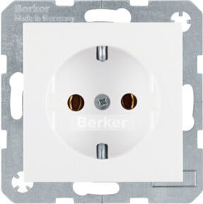 Berker Schuko-Steckdose pws matt weiß - Bild 1