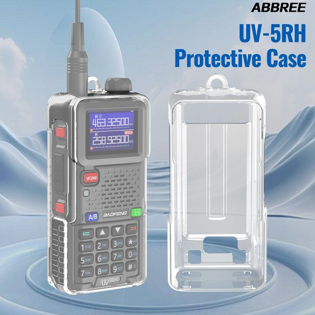ABBREE Walkie-Talkie-Schutzhülle aus transparentem TPU für Baofeng UV-5RH AR-5RM 5RH Pro GPS - Bild 1