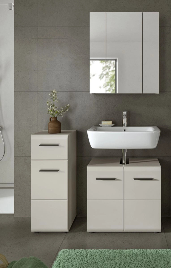 Badezimmer Kommode Inn.Furn in Kaschmir, Farbe: Beige/Sand, B/H: 80 x 30 cm - Bild 3